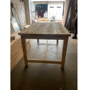 Banco de trabajo industrial de madera moderno de calidad superior Estructura reforzada para un laboratorio de taller de soporte de estabilidad mejorada - Product Image 4