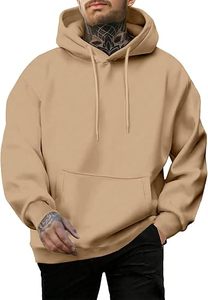 Sweat à capuche en coton simple pour la mode de tous les jours Sweat à capuche chaud avec poignets et ourlet côtelés - Product Image 3