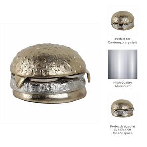 ประติมากรรมโต๊ะเบอร์เกอร์โลหะ ของตกแต่งสุดสนุก เหมาะสำหรับตกแต่งห้องครัว คาเฟ่ ร้านอาหาร หรือบ้าน ขายส่งจากอินเดีย - Product Image 3