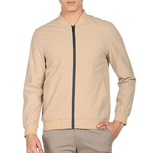 Veste universitaire coupe-vent imperméable en toile enduite unisexe de grande taille Vente en gros au design avant avec logo personnalisé - Product Image 1