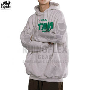 Fourniture d'usine de vêtements de sport surdimensionnés sweats à capuche imprimés bouffants basiques coton mélangé personnalisé respirant sweats à capuche imprimés bouffants pour hommes - Product Image 6