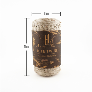 Ficelle de jute naturelle 100% pour tricot artisanat jardinage emballage-solide biodégradable polyvalent et écologique - Product Image 3