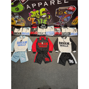 Logo personnalisé Ensemble de shorts à col rabattu de meilleure qualité pour hommes Meilleur prix de vente Ensemble de shorts décontractés d'automne pour hommes - Product Image 3