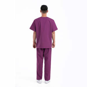 Offre Spéciale hommes Logo personnalisé col en v Dobby tissu détection d'aiguille infirmière gommages médicaux ensemble à manches courtes survêtement uniformes d'hôpital - Product Image 3