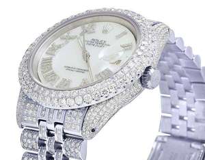 Jubilé VVS Diamant Hommes Montre 40mm Or Blanc Plaqué En Acier Inoxydable Hommes Montre Pour Cadeau Cadeau D'anniversaire Montre Pour Lui - Product Image 6