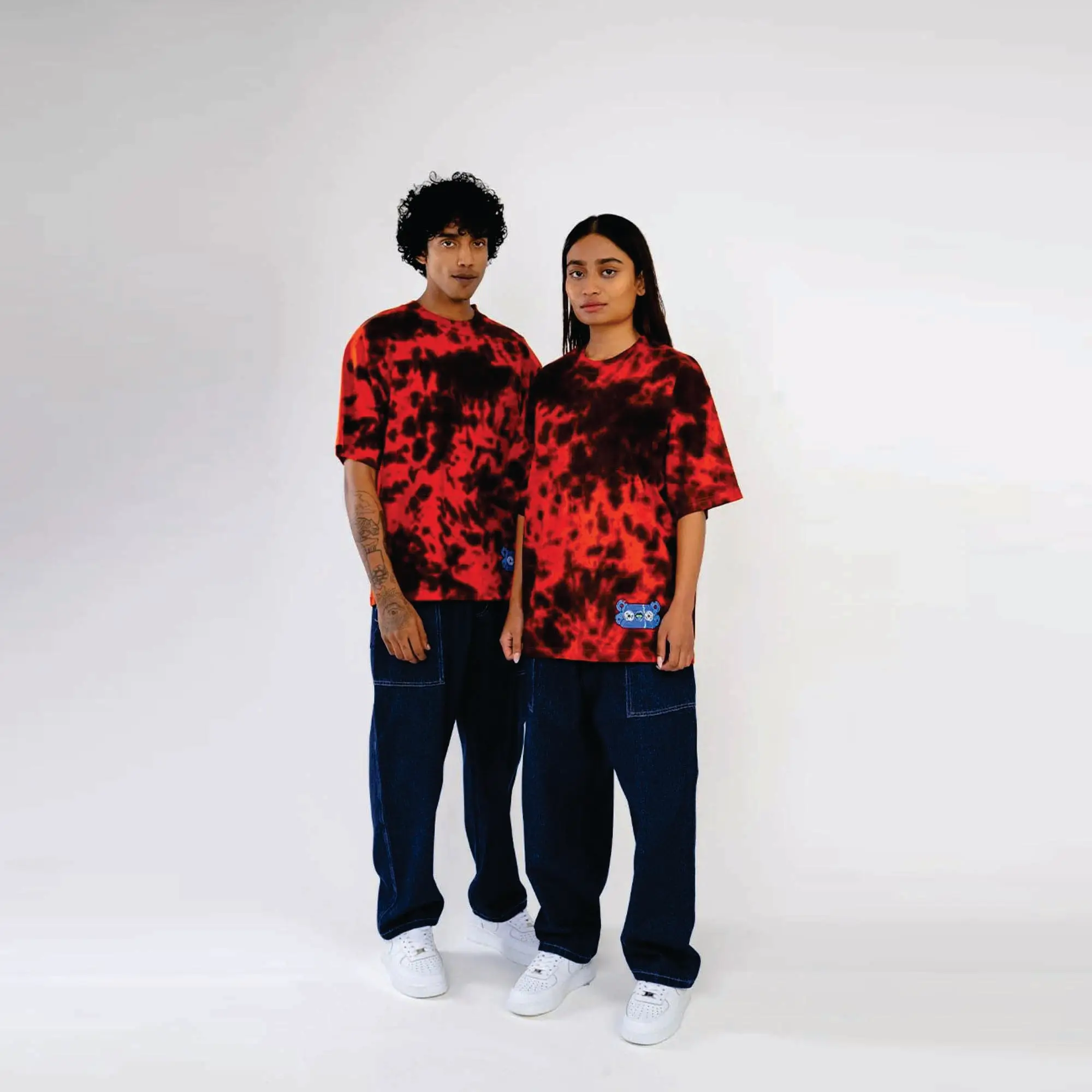 アメリカンストリートハイデフィニションプリントTシャツメンズファッションヒップホップラウンドネックルーズバッキング半袖ブランド