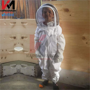 Guantes de Apicultura Personalizados de Manga Larga, Palma de Cuero de Alta Calidad con Material de Lona Resistente a Pinchazos, Herramientas de Seguridad para Apicultura - Product Image 6