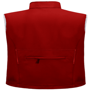 Chaleco Unisex Delgado de Lona Softshell con Cuello Alto, Logotipo Frontal, Cortavientos, Sin Mangas, para Exteriores - Product Image 2