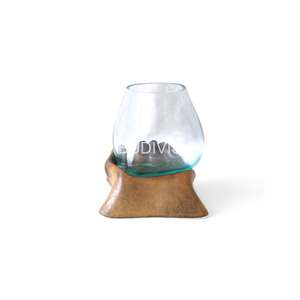 Venta al por mayor Mini forma natural tazón de vidrio fundido para acuario con madera flotante para el hogar propósito decorativo - Product Image 4