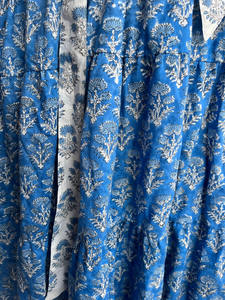 Vestido maxi de manga larga de talla grande para mujer, estampado de algodón, colores mezclados para ropa de verano con decoración de borlas - Product Image 5