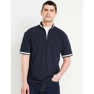 Venta al por mayor Sport Wear Custom manga corta Color negro Hombres Polo Camisa transpirable - Product Image 5