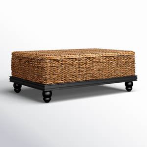 Nordic Style Single Convertible Coffee Table with Glass Top Farmhouse <b>Living</b> Room Furniture <b>for</b> Entry and <b>Living</b> Room - Product Image 3