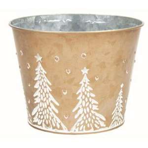 Soporte redondo galvanizado para maceta, soporte decorativo para jardín de granja, montaje en pared y colgante, maceta Circular grande y cubo de flores artesanal - Product Image 5