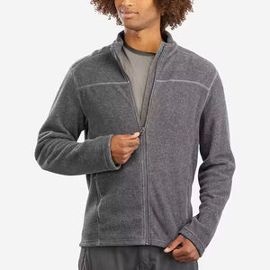 OEM/ODM Fabricante Manta personalizada Zip up Bomber Abrigo cálido de invierno Chaquetas de lana polar personalizadas para hombres - Product Image 2