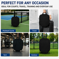 Housse de protection imperméable en néoprène de haute qualité avec logo personnalisé pour raquettes de pickleball portables extra longues