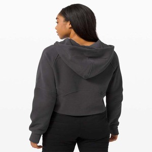 Trou de pouce pour femmes nouveau Style veste à capuche légère demi-fermeture éclair pour femmes douce et naturellement respirante pour l'hiver - Product Image 2