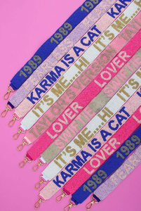 Nouvelle sangle de sac à main en perles de verre brodées, durable, tendance, faite à la main, légère, avec des couleurs et des motifs personnalisés disponibles - Product Image 2