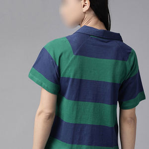 Polo sólido de ajuste regular para mujer, Polo de talla grande con tarifa al por mayor para mujer, ropa informal, polo con estampado de logotipo personalizado - Product Image 2