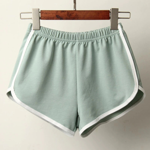 Shorts de sport été ew élastique cordon Patchwork doux femmes Shorts pour filles femme dame décontracté mince chaud pantalons courts - Product Image 6