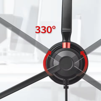 Casque téléphonique filaire Talkvioce 660D 3,5 mm pour centre d'appels, casque USB professionnel avec microphone
