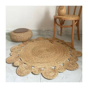 Meilleure vente Tapis en jacinthe d'eau du Vietnam Tapis tissé tressé en fibre naturelle pour hôtel de villégiature Salon Chambre HomeFloor - Product Image 1