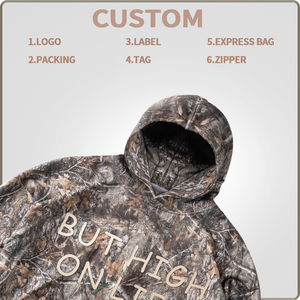 Fabricantes logotipo personalizado impreso peso pesado algodón 420gsm Sudadera con capucha Premium en blanco pulóver Streetwear camuflaje de alta calidad - Product Image 1