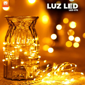 Decorative <b>LED</b> <b>Wire</b> String <b>Lights</b> for Bedroom, Christmas Decorations, 2m - Assorted Colors - Product Image 6