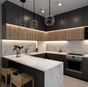 Custom Kitchen Bathroom Vanity <b>Tops</b> Artificial Quartz Fire Resistant Eco-Friendly Contemporary Countertops Carrara Hotel - Product Image 1