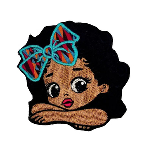 Écussons brodés avec logo personnalisé en forme de fleur avec boucle à repasser en 3D pour chemises et jeans sans minimum, principalement en tissu - Product Image 2