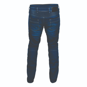 Pantalones vaqueros de moto transpirables para hombre azul oscuro con paneles de rodilla y muslo reforzados para protección - Product Image 5