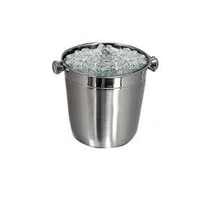 Support de seau à glace en argent pour bouteille taille et forme personnalisées seau à glaçons en métal de conception unique pour la fête de mariage - Product Image 1