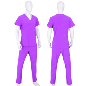 L'infirmière à manches courtes personnalisée de haute performance frotte les uniformes hospitaliers durables pour le personnel médical - Product Image 1