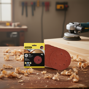 Discos de Lijado Stanley de 115 mm, Paquete Múltiple, para Lijadoras Orbitales Aleatorias - Product Image 3