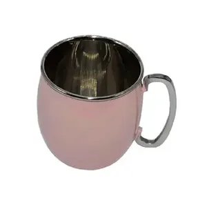 Tazas de metal martillado con diseño maravilloso, perfectas para bebidas de mula de Moscú y elegantes accesorios de bar - Product Image 4