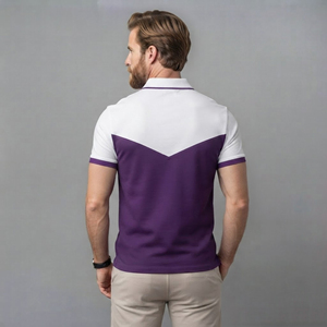 เสื้อโปโลผู้ชายสีพื้นเรียบง่ายสำหรับใส่ในฤดูร้อน ปักโลโก้ได้ตามต้องการ ระบายอากาศได้ดี ผ้าฝ้าย 100% - Product Image 5