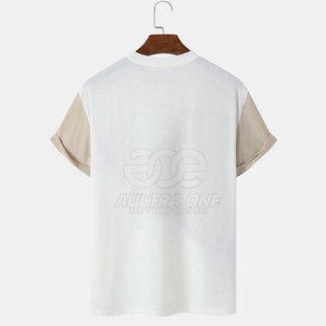 T-shirt confortable pour homme 100% coton tricoté léger, vêtement décontracté pour les tenues quotidiennes, style streetwear, usage quotidien - Product Image 2