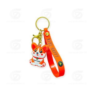 <b>Silicone</b> Stainless <b>Steel</b> Eco-friendly Cartoon Judy Animal City UV Printing Durable Non-Toxic Carabiner Keychain Pendant Custom - Product Image 1