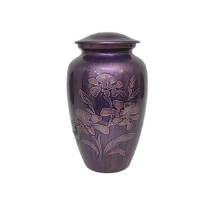 Suministro directo de fábrica OEM, hecho a medida, gran diseño demandado, urna de cremación para adultos de aluminio metálico para suministros funerarios humanos - Product Image 1