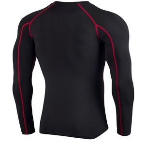 Camiseta Deportiva de Compresión para Hombre, Ligera, de Secado Rápido, Manga Larga, Personalizable con Marca, Ajuste Delgado, Camiseta de Entrenamiento, Protección contra Rozaduras - Product Image 3