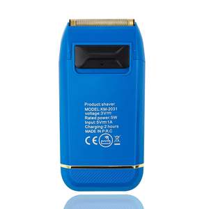 Rasoir électrique sans fil rechargeable à double grille pour hommes chauves, utilisation visage et corps, fournitures de barbier - Product Image 6