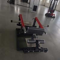 Appareil de Squat à Ciseaux à Charge par Plaques OEM ODM avec Rouleaux en Mousse et Plaques de Repose-Pieds pour Entraînement de Force en Salle de Sport Commerciale