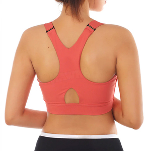 Sujetador deportivo corto de un hombro con logotipo personalizado 2025 para mujer, Sujetador deportivo de alta calidad para gimnasio, ejercicio, correr, deportes, Yoga, Tops atléticos acanalados bonitos - Product Image 2