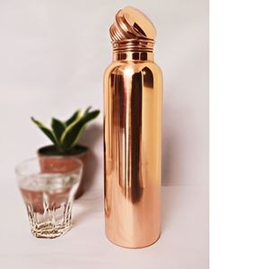 กระติกน้ำทองแดงหุ้มฉนวนที่ทันสมัยหลายขนาด1000มล. ขวดน้ำโลหะเคลือบดีไซน์ล่าสุด - Product Image 2