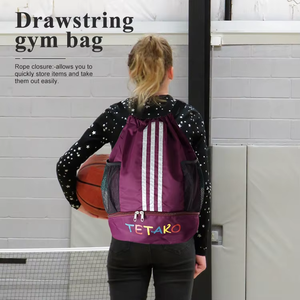 กระเป๋าเป้แบบมีเชือกผูก รุ่นสั่งทำพิเศษ ผ้า 300D น้ำหนักเบา ทนทาน ความจุ 2L-5L พิมพ์ลายแบบ Sublimation พร้อมโลโก้สั่งทำเพื่อการส่งเสริมการขาย - Product Image 2