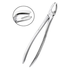 Fórceps de extracción dental Terceros molares superiores Patrón izquierdo inglés Instrumentos quirúrgicos Acero inoxidable CE - Product Image 1