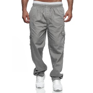 Pantalon de survêtement décontracté pour hommes le plus vendu Style de taille moyenne léger avec Logo personnalisé Tissu en toile brodé Technique - Product Image 3