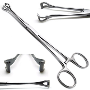 Fórceps de tejido Babcock 6,4 "Quirúrgico Intestinal Veterinario Premium Instrumentos quirúrgicos Instrumentos manuales de acero inoxidable - Product Image 1