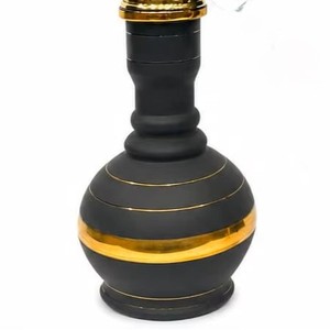 Cachimbas Farida con Bandera de Egipto y Arabia Saudita, de Latón Macizo, Tres Niveles, Tipo Recto Moderno, Lacado, Juego Completo con 1 Manguera, para Fumar Shisha, 175-225g - Product Image 6