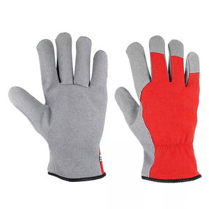 ราคาถูกสั้น 10.5 "โลโก้ที่กําหนดเองออกแบบถุงมือทํางานเพื่อความปลอดภัยหนังปาล์มคู่สําหรับงานหนัก - Product Image 6