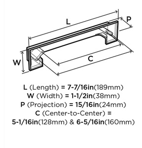 Tirador de cajón de estilo moderno de lujo para el hogar, cocina, muebles de oficina, herrajes, puerta, cajón, armario, tirador de armario - Product Image 3